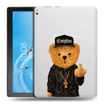 Силиконовый чехол на Lenovo Tab P10 с принтом Плюшевый медведь Силиконовый чехол на Lenovo Tab P10 с принтом Плюшевый медведь