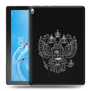 Силиконовый чехол на Lenovo Tab P10 с принтом Герб России