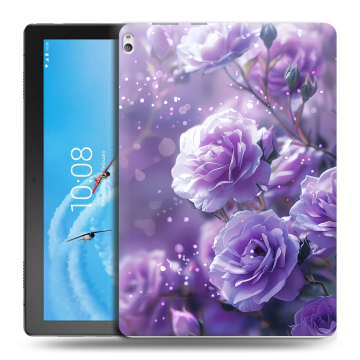 Силиконовый чехол на Lenovo Tab P10 с принтом Розы цветы