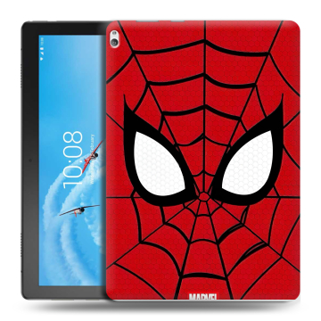 Силиконовый чехол на Lenovo Tab P10 с принтом человек паук spiderman