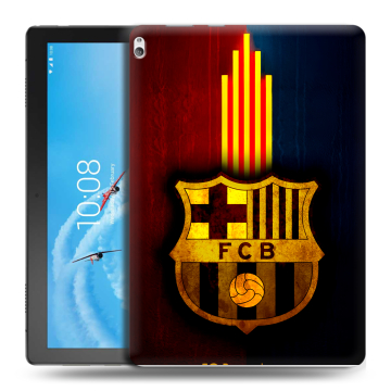 Силиконовый чехол на Lenovo Tab P10 с принтом Барселона Barcelona