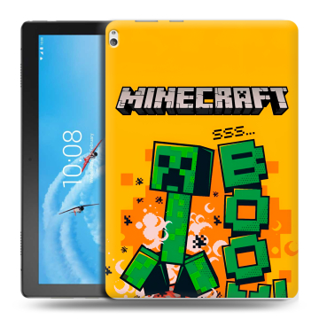 Силиконовый чехол на Lenovo Tab P10 с принтом Майнкрафт Minecraft