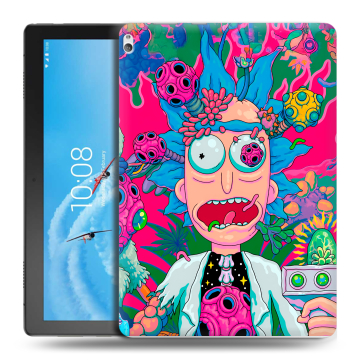 Силиконовый чехол на Lenovo Tab P10 с принтом Рик и Морти Rick Morty