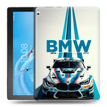 Силиконовый чехол на Lenovo Tab P10 с принтом БМВ BMW