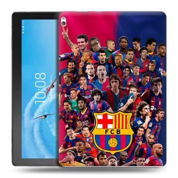 Силиконовый чехол на Lenovo Tab P10 с принтом Барселона Barcelona