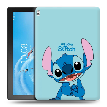 Силиконовый чехол на Lenovo Tab P10 с принтом Лило и Стич
