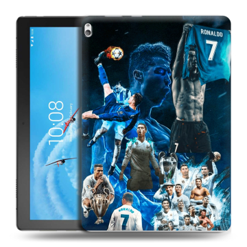 Силиконовый чехол на Lenovo Tab P10 с принтом Реал Роналдо