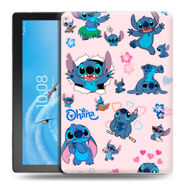 Силиконовый чехол на Lenovo Tab P10 с принтом Лило и Стич