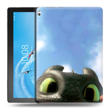 Силиконовый чехол на Lenovo Tab P10 с принтом Как приручить дракона