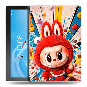Силиконовый чехол на Lenovo Tab P10 с принтом Labubu Лабубу Силиконовый чехол на Lenovo Tab P10 с принтом Labubu Лабубу
