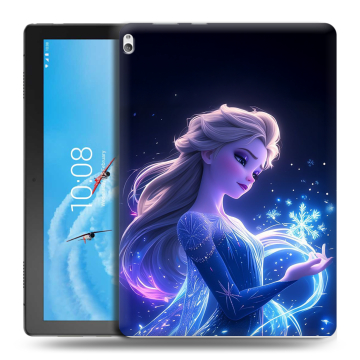 Силиконовый чехол на Lenovo Tab P10 с принтом Холодное сердце Frozen