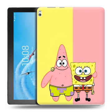 Силиконовый чехол на Lenovo Tab P10 с принтом Спанч боб Спанчбоб Силиконовый чехол на Lenovo Tab P10 с принтом Спанч боб Спанчбоб