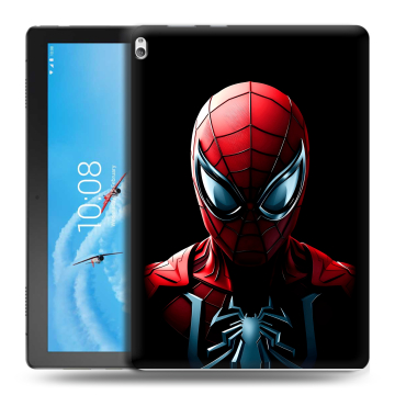 Силиконовый чехол на Lenovo Tab P10 с принтом Spiderman Человек паук