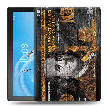 Силиконовый чехол на Lenovo Tab P10 с принтом Доллар деньги