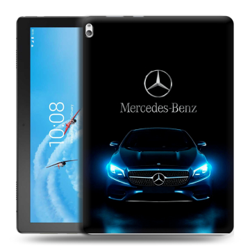 Силиконовый чехол на Lenovo Tab P10 с принтом Mercedes Мерседес