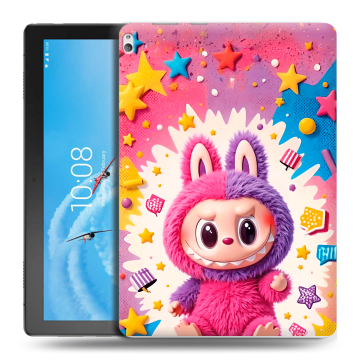 Силиконовый чехол на Lenovo Tab P10 с принтом Labubu Лабубу Силиконовый чехол на Lenovo Tab P10 с принтом Labubu Лабубу