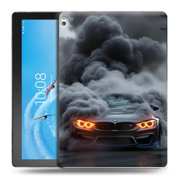 Силиконовый чехол на Lenovo Tab P10 с принтом BMW БМВ