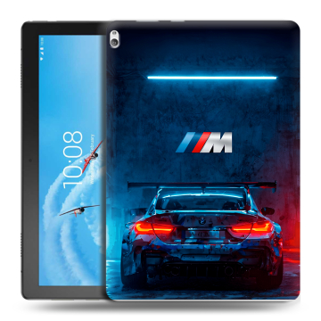 Силиконовый чехол на Lenovo Tab P10 с принтом BMW БМВ Силиконовый чехол на Lenovo Tab P10 с принтом BMW БМВ
