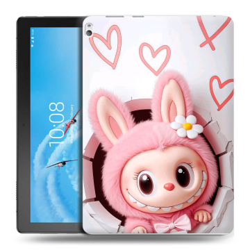 Силиконовый чехол на Lenovo Tab P10 с принтом Labubu Лабубу