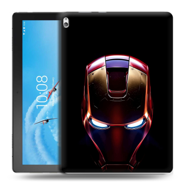 Силиконовый чехол на Lenovo Tab P10 с принтом IronMan Железный человек Силиконовый чехол на Lenovo Tab P10 с принтом IronMan Железный человек