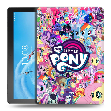 Силиконовый чехол на Lenovo Tab P10 с принтом My little pony Дружба чудо Силиконовый чехол на Lenovo Tab P10 с принтом My little pony Дружба чудо