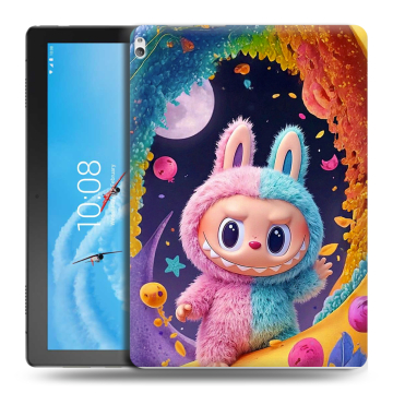 Силиконовый чехол на Lenovo Tab P10 с принтом Labubu Лабубу Силиконовый чехол на Lenovo Tab P10 с принтом Labubu Лабубу