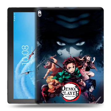 Силиконовый чехол на Lenovo Tab P10 с принтом Demon Slayer Клинок рассекающий демонов Силиконовый чехол на Lenovo Tab P10 с принтом Demon Slayer Клинок рассекающий демонов