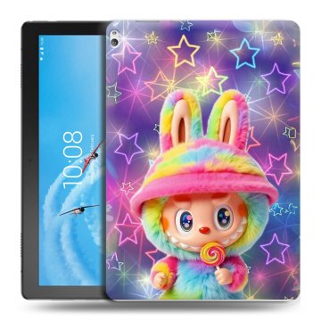 Силиконовый чехол на Lenovo Tab P10 с принтом Labubu Лабубу