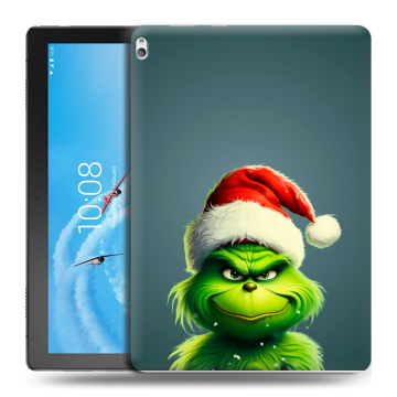 Силиконовый чехол на Lenovo Tab P10 с принтом Новый год Силиконовый чехол на Lenovo Tab P10 с принтом Новый год