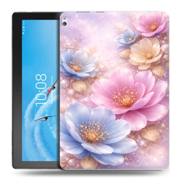 Силиконовый чехол на Lenovo Tab P10 с принтом женский Силиконовый чехол на Lenovo Tab P10 с принтом женский