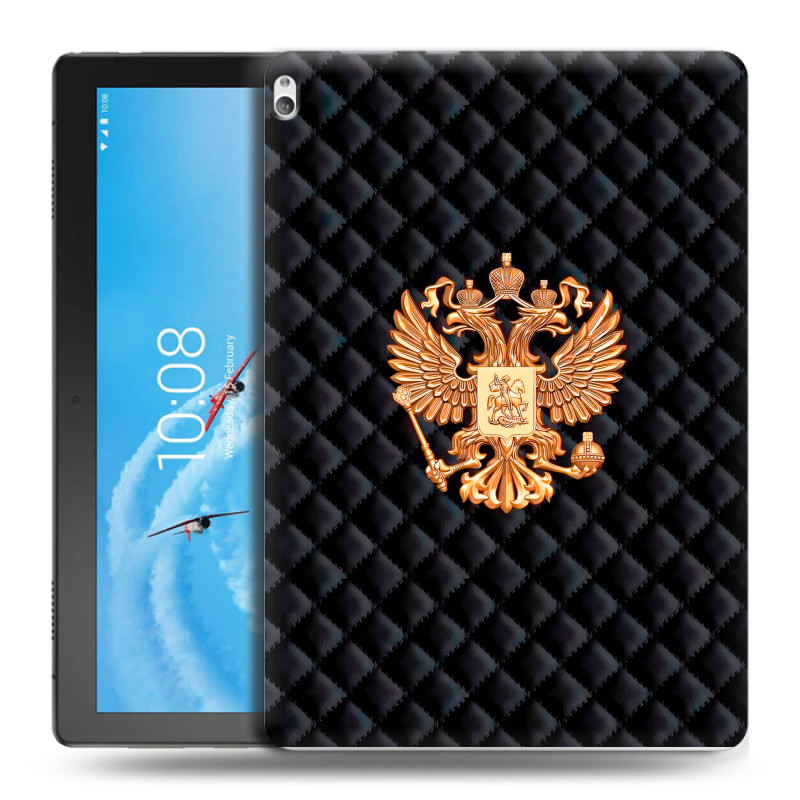 Силиконовый чехол на Lenovo Tab P10 с принтом Герб России принт Силиконовый чехол на Lenovo Tab P10 с принтом Герб России принт
