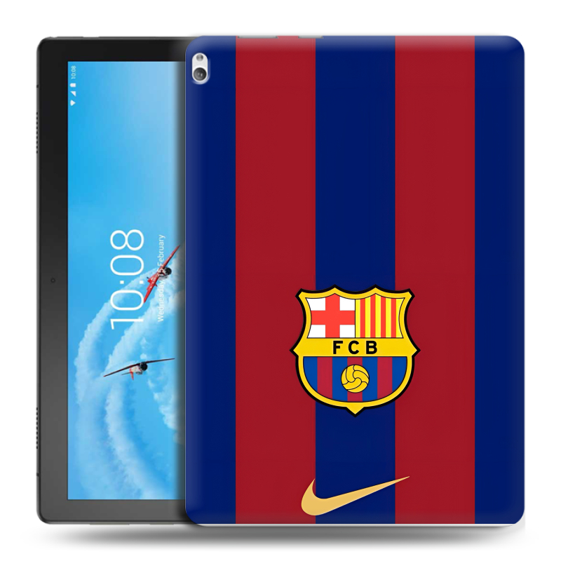 Силиконовый чехол на Lenovo Tab P10 с принтом Барселона Barcelona Силиконовый чехол на Lenovo Tab P10 с принтом Барселона Barcelona