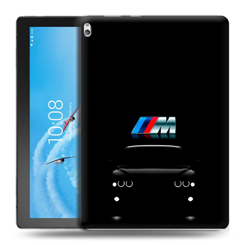 Силиконовый чехол на Lenovo Tab P10 с принтом БМВ BMW Силиконовый чехол на Lenovo Tab P10 с принтом БМВ BMW