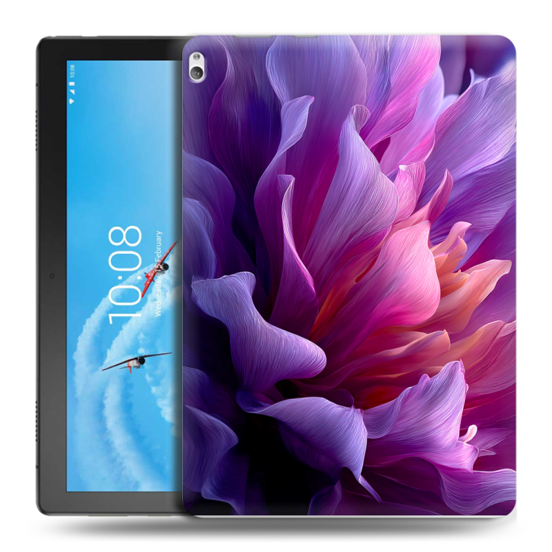Силиконовый чехол на Lenovo Tab P10 с принтом женский цветы Силиконовый чехол на Lenovo Tab P10 с принтом женский цветы