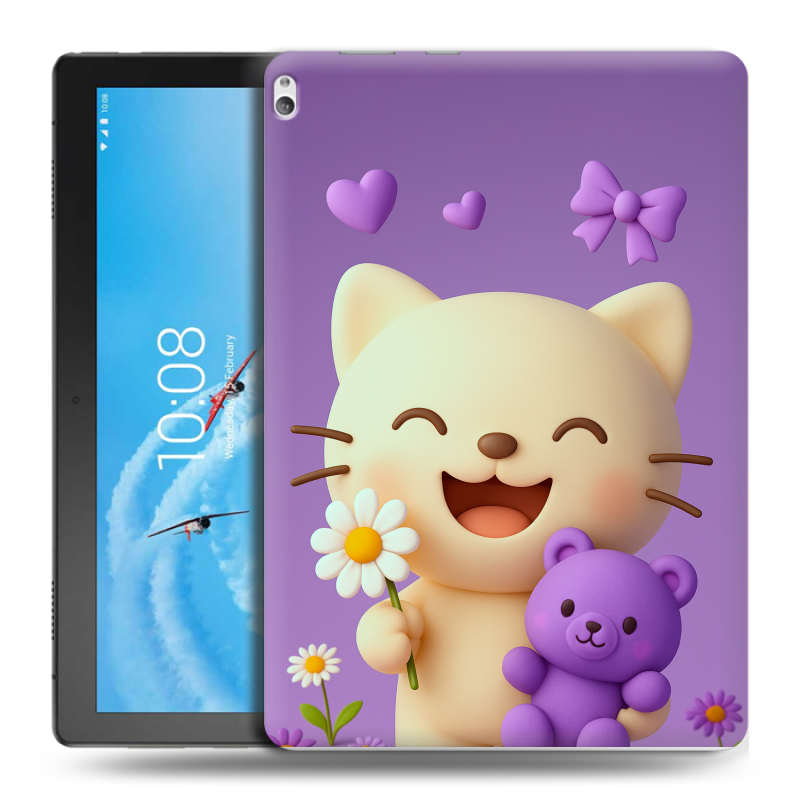 Силиконовый чехол на Lenovo Tab P10 с принтом для девочек Силиконовый чехол на Lenovo Tab P10 с принтом для девочек