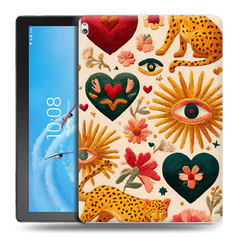 Силиконовый чехол на Lenovo Tab P10 с принтом Модный принт Силиконовый чехол на Lenovo Tab P10 с принтом Модный принт