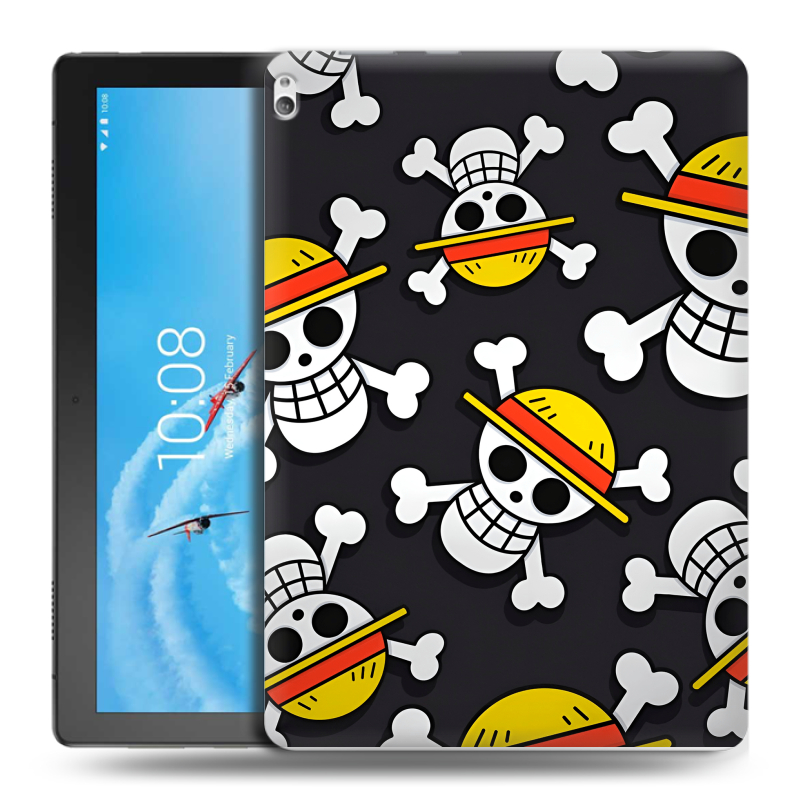 Силиконовый чехол на Lenovo Tab P10 с принтом One Piece Ван Пис Силиконовый чехол на Lenovo Tab P10 с принтом One Piece Ван Пис