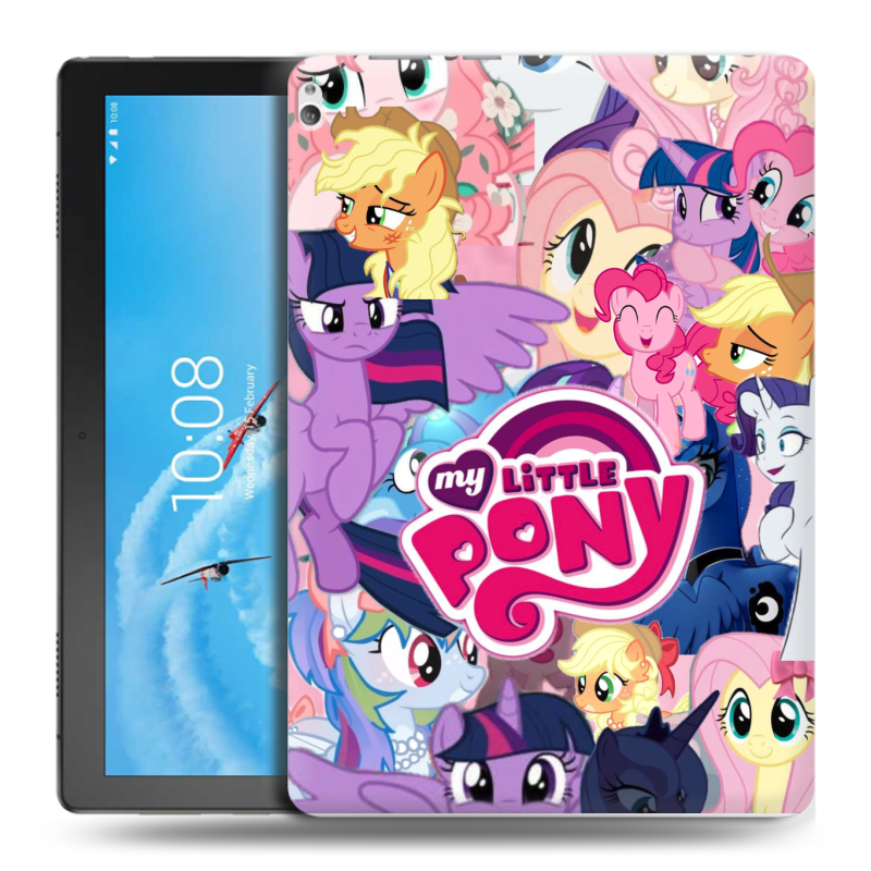 Силиконовый чехол на Lenovo Tab P10 с принтом My little pony Дружба чудо Силиконовый чехол на Lenovo Tab P10 с принтом My little pony Дружба чудо