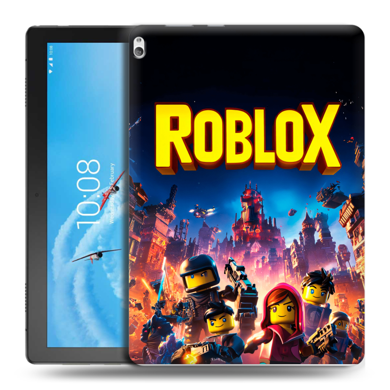 Силиконовый чехол на Lenovo Tab P10 с принтом Roblox Роблокс Силиконовый чехол на Lenovo Tab P10 с принтом Roblox Роблокс