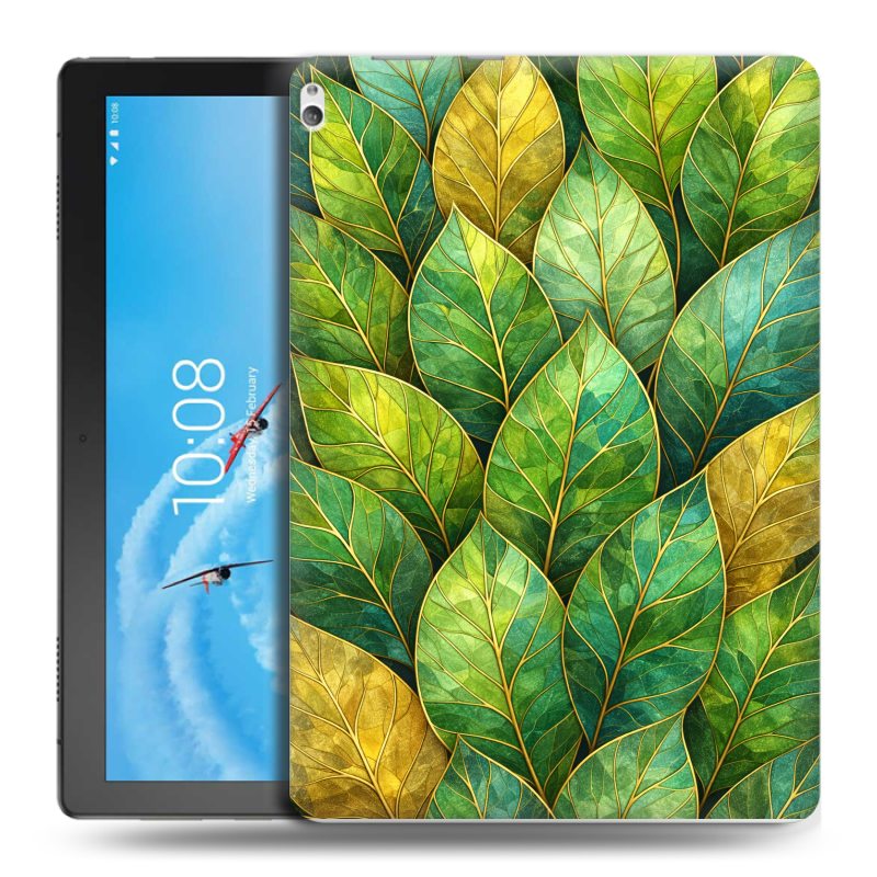 Силиконовый чехол на Lenovo Tab P10 с принтом женский Силиконовый чехол на Lenovo Tab P10 с принтом женский