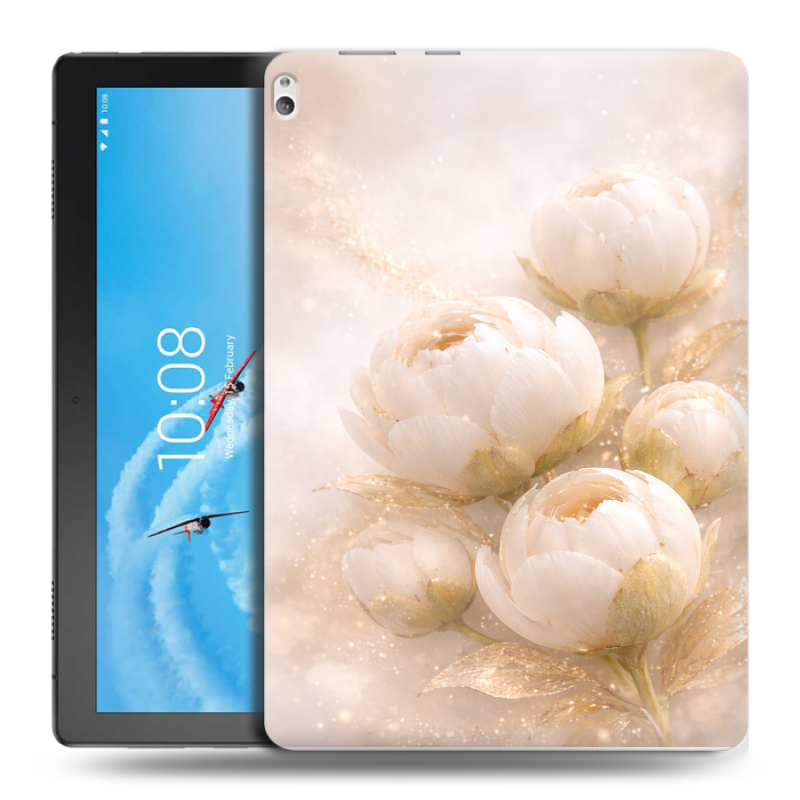 Силиконовый чехол на Lenovo Tab P10 с принтом женский Силиконовый чехол на Lenovo Tab P10 с принтом женский