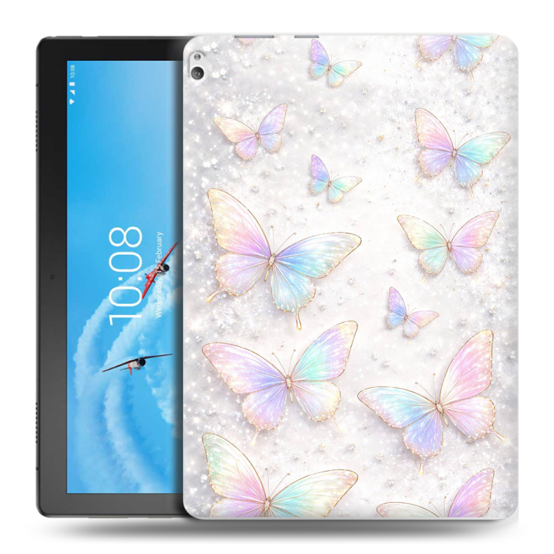 Силиконовый чехол на Lenovo Tab P10 с принтом женский Силиконовый чехол на Lenovo Tab P10 с принтом женский