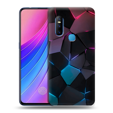 Силиконовый чехол на Vivo V15 с принтом Геометрия неона Силиконовый чехол на Vivo V15 с принтом Геометрия неона
