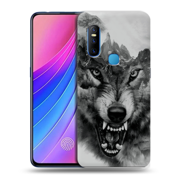 Силиконовый чехол на Vivo V15 с принтом Волк