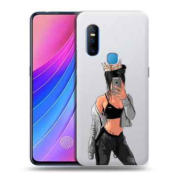 Силиконовый чехол на Vivo V15 с принтом Женские принты Силиконовый чехол на Vivo V15 с принтом Женские принты
