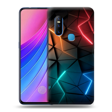 Силиконовый чехол на Vivo V15 с принтом Абстракция неон Силиконовый чехол на Vivo V15 с принтом Абстракция неон