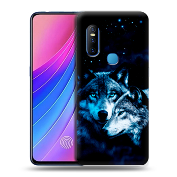 Силиконовый чехол на Vivo V15 с принтом Волки