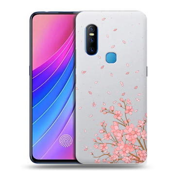 Силиконовый чехол на Vivo V15 с принтом Ветка сакуры