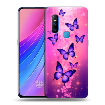 Силиконовый чехол на Vivo V15 с принтом Бабочки