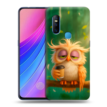 Силиконовый чехол на Vivo V15 с принтом сова